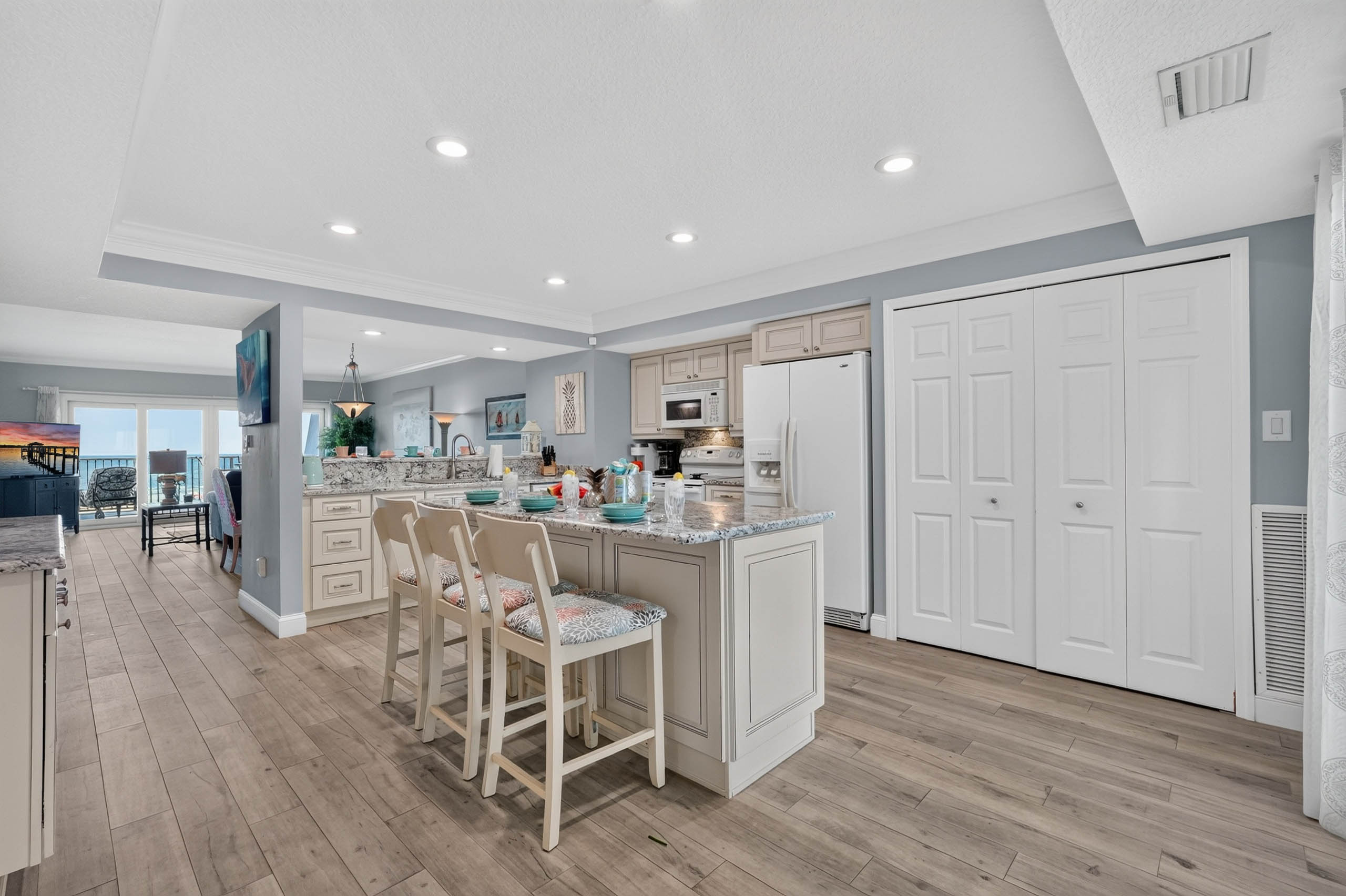 Kitchen and dining area